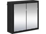Syfax™ Scaffale Da Parete Con Lo Scaffale Rovere Nero 65 X 20 X 60 Cm