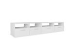Syfax™ Mobili Tv 2 Pz In Legno Multistrato 95X35X36 Cm Bianchi