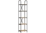 Syfax™ Libreria Rovere Artigianale 40 X 30 X 183 Cm Legno Multistrato
