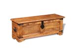 Syfax™ Cassapanca Di Stoccaggio In Legno Ruvido Di Mango