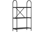 Syfax™ Libreria Rovere Nero 60 X 30 X 109 Cm Legno Multistrato