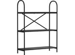 Syfax™ Libreria Rovere Nero 80 X 30 X 109 Cm Legno Multistrato