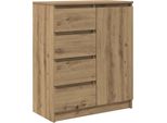 Syfax™ Credenza Con Cassetti Rovere Artigianale 71X35X84 Cm Truciolato