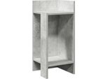 Syfax™ Tavolino Laterale Con Ripiano Grigio Cemento 25,5X27X60 Cm