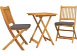 Syfax™ Set Bistro Da Giardino 3 Pcs Marrone Legno Di Acacia Massello