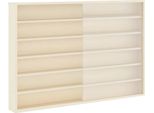 Syfax™ Vetrina A Muro Beige 80 X 8,5 X 54 Cm Legno Compensato