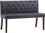 Syfax™ Panca 120 Cm Grigia In Pelle Finta Scamosciata