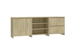 Syfax™ Credenze 3 Pz Rovere Sonoma In Legno Multistrato