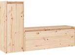 Syfax™ Mobili Porta Tv 2 Pz In Legno Massello Di Pino