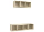 Syfax™ Set Porta Tv 2 Pz Rovere Sonoma In Truciolato