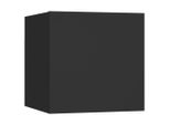 Syfax™ Comodino Nero 30,5X30X30 Cm In Legno Multistrato
