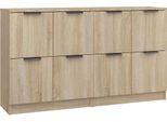 Syfax™ Credenze 2 Pz Rovere Sonoma 60X30X70 Cm In Legno Multistrato