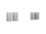 Syfax™ Mobili Porta Tv 4 Pz Grigio Cemento 30,5X30X60 Cm Multistrato