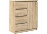 Syfax™ Credenza Con Cassetti Rovere Sonoma 71X35X84 Cm In Truciolato