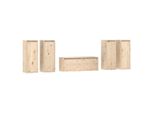 Syfax™ Mobili Porta Tv 5 Pz In Legno Massello Di Pino