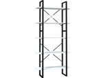 Syfax™ Libreria A 5 Ripiani Bianca 80X30X175 Cm In Legno Multistrato