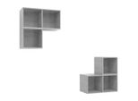 Syfax™ Set Porta Tv 4 Pz Grigio Cemento In Truciolato