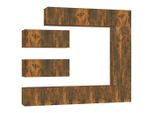 Syfax™ Set Di Mobili Porta Tv 7 Pz Rovere Fumo In Legno Multistrato