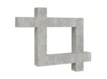 Syfax™ Set Di Mobili Porta Tv 9 Pz Grigio Cemento In Legno Multistrato