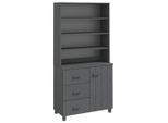 Syfax™ Credenza Hamar In Legno Massello Di Pino Grigio Scuro