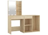 Syfax™ Toeletta Led Con Armadietto In Legno Multistrato Rovere Sonoma