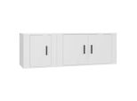 Syfax™ Set Di Mobili Porta Tv 2 Pz Bianco In Legno Multistrato