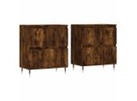 Syfax™ Credenze 2 Pz Rovere Fumo In Legno Multistrato