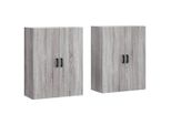 Syfax™ Mobili A Parete 2 Pz Grigio Sonoma 69,5X34X90 Cm
