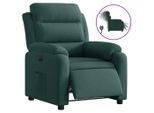 Syfax™ Poltrona Elettrica Reclinabile Verde Scuro In Vera Pelle