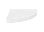 Syfax™ Scaffale Angolare A Parete Bianco Lucido 35X35X3,8 Cm In Mdf