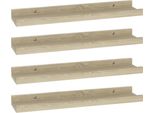 Syfax™ Mensole Da Parete 4 Pz Rovere Sonoma 40X9X3 Cm