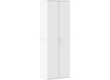 Syfax™ Credenza Bianca 60X35X180 Cm In Legno Multistrato