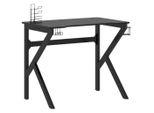 Syfax™ Scrivania Da Gaming Con Gambe A K Nera 90X60X75 Cm