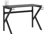 Syfax™ Scrivania Da Gaming Con Gambe A K Nera 110X60X75 Cm