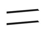 Syfax™ Mensole Da Parete 2 Pz Nere 115X9X3 Cm