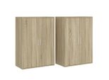 Syfax™ Credenze 2 Pz Rovere Sonoma 60X31X84 Cm In Legno Multistrato