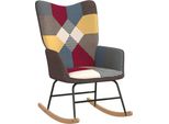 Syfax™ Sedia A Dondolo In Tessuto Patchwork
