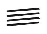 Syfax™ Mensole Da Parete 4 Pz Nere 115X9X3 Cm