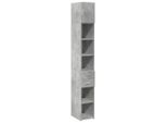 Syfax™ Mobile Sottile Grigio Cemento 30X42,5X225 Cm In Truciolato