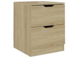 Syfax™ Comodino Rovere Sonoma 40X40X50 Cm In Legno Multistrato