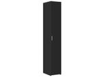 Syfax™ Credenza Nera 30X42,5X185 Cm In Legno Ingegnerizzato