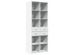 Syfax™ Credenza Bianca 70X42,5X185 Cm In Legno Multistrato