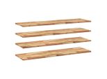 Syfax™ Mensole Da Parete 4 Pz 140X40X2 Cm Legno Acacia Rifinito A Olio