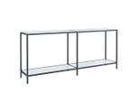Syfax™ Tavolo Consolle Bianco 180X35X75,5 Cm In Vetro Temperato