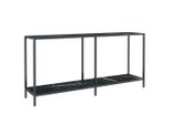 Syfax™ Tavolo Consolle Nero 160X35X75,5 Cm In Vetro Temperato