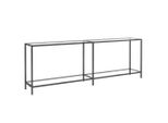 Syfax™ Tavolo Consolle Trasparente 220X35X75,5 Cm In Vetro Temperato