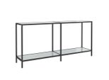 Syfax™ Tavolo Consolle Bianco 160X35X75,5 Cm In Vetro Temperato