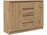 Syfax™ Credenza Con Cassetti Rovere Artigianale 100,5X35X76 Cm