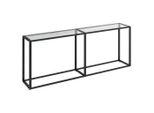 Syfax™ Tavolo Consolle Trasparente 200X35X75,5 Cm In Vetro Temperato