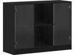 Syfax™ Credenza Rovere Nero 100 X 37 X 75.5 Cm